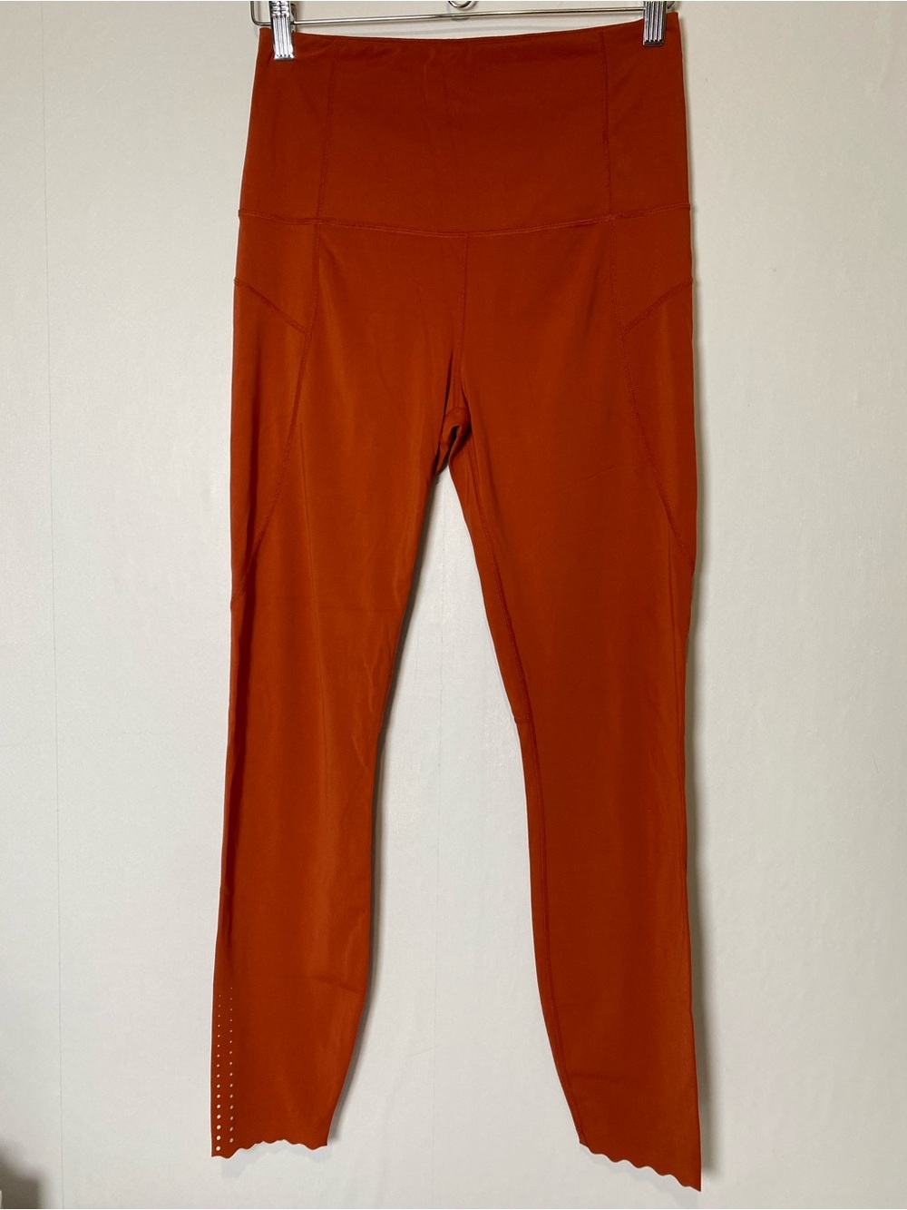 Varley Women's Legging Large Orange Highwaist Activewear Stretch Gym